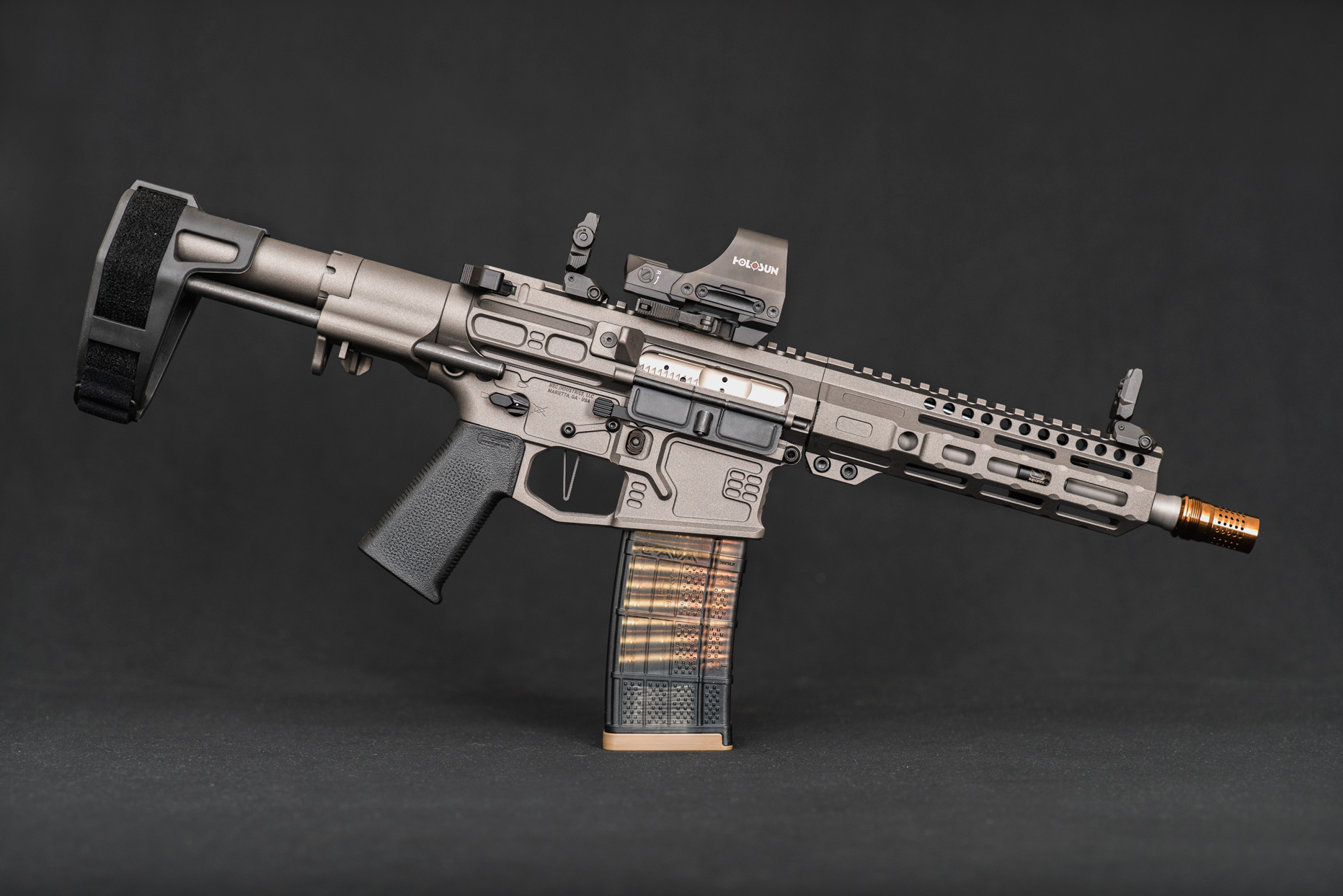 SLR Rifleworks – 8.6 Blackout – Tungsten – 12″ PDW Pistol – NRC Industries